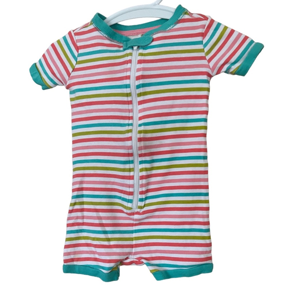 🎉2/$10🎉 Cat & Jack 12mo short zippered one piece pajamas